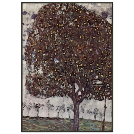 Gustav Klimt  APPLE TREE II Framed Art Print  - Aluminum Frame - 21x29.7 cm / 8x12"