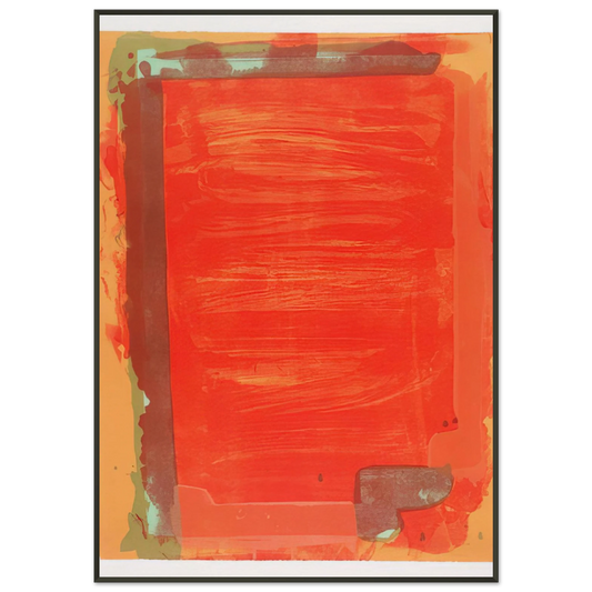 John Hoyland  Untitled III  1974 Framed Art Print  - Aluminum Frame - 21x29.7 cm / 8x12"