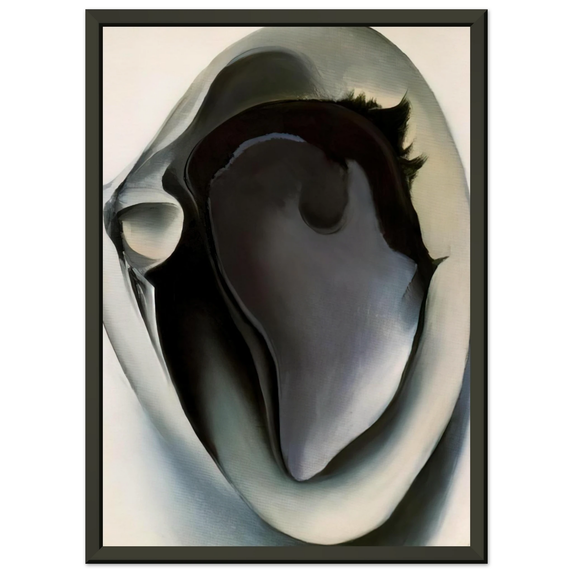Georgia OKeeffe  Clam and mussel Framed Art Print  - Aluminum Frame - 70x100 cm / 28x40 inches
