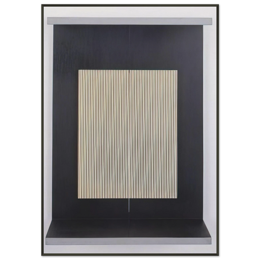 Jesus Rafael Soto  LIGHT TRAP 1965 Framed Art Print  - Aluminum Frame - 21x29.7 cm / 8x12"