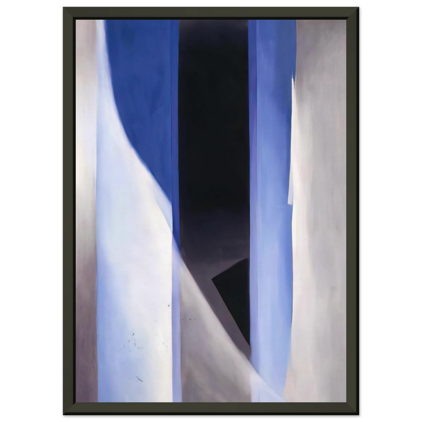 Georgia OKeeffe  Blue 2 Framed Art Print  - Aluminum Frame - 60x80 cm / 24x32 inches