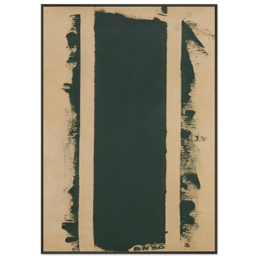 Barnett Newman  Treble Framed Art Print  - Aluminum Frame - 21x29.7 cm / 8x12"