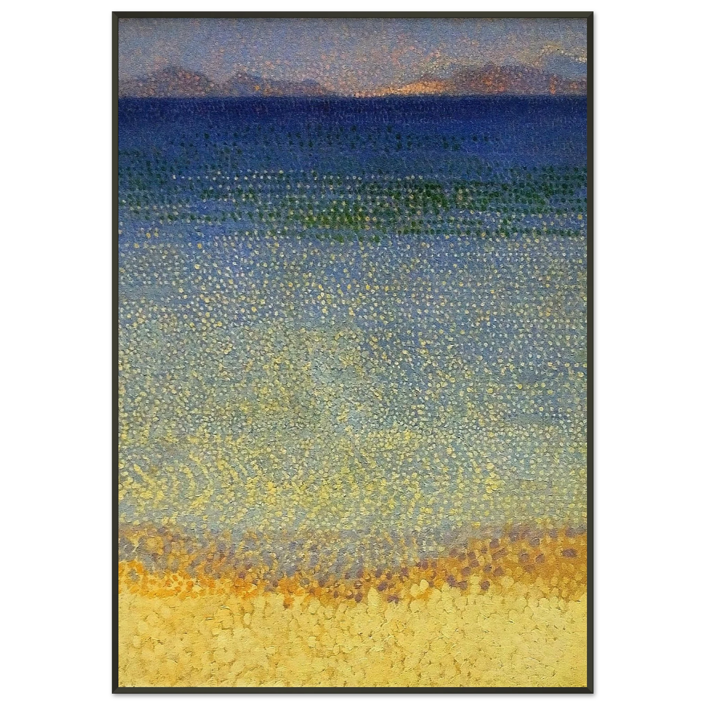 HenriEdmond Cross  The Iles dOr The Iles dHyeres Var Framed Art Print  - Aluminum Frame - 21x29.7 cm / 8x12"