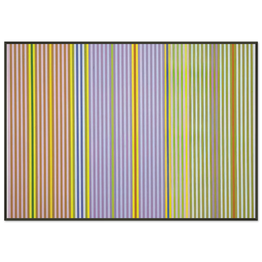 Gene Davis  Ianthe  1969 Framed Art Print  - Aluminum Frame - 21x29.7 cm / 8x12"