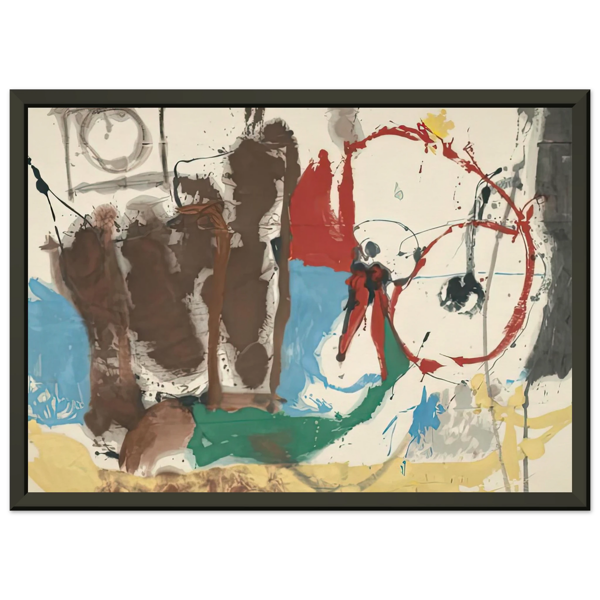 Helen Frankenthaler  Mother Goose Melody 1959 Framed Art Print  - Aluminum Frame - 40x50 cm / 16x20 inches
