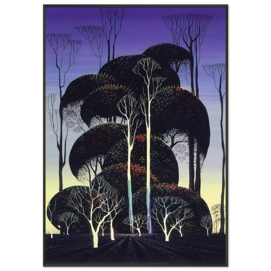 Eyvind Earle  Forest Arabesque Framed Art Print  - Aluminum Frame - 21x29.7 cm / 8x12"