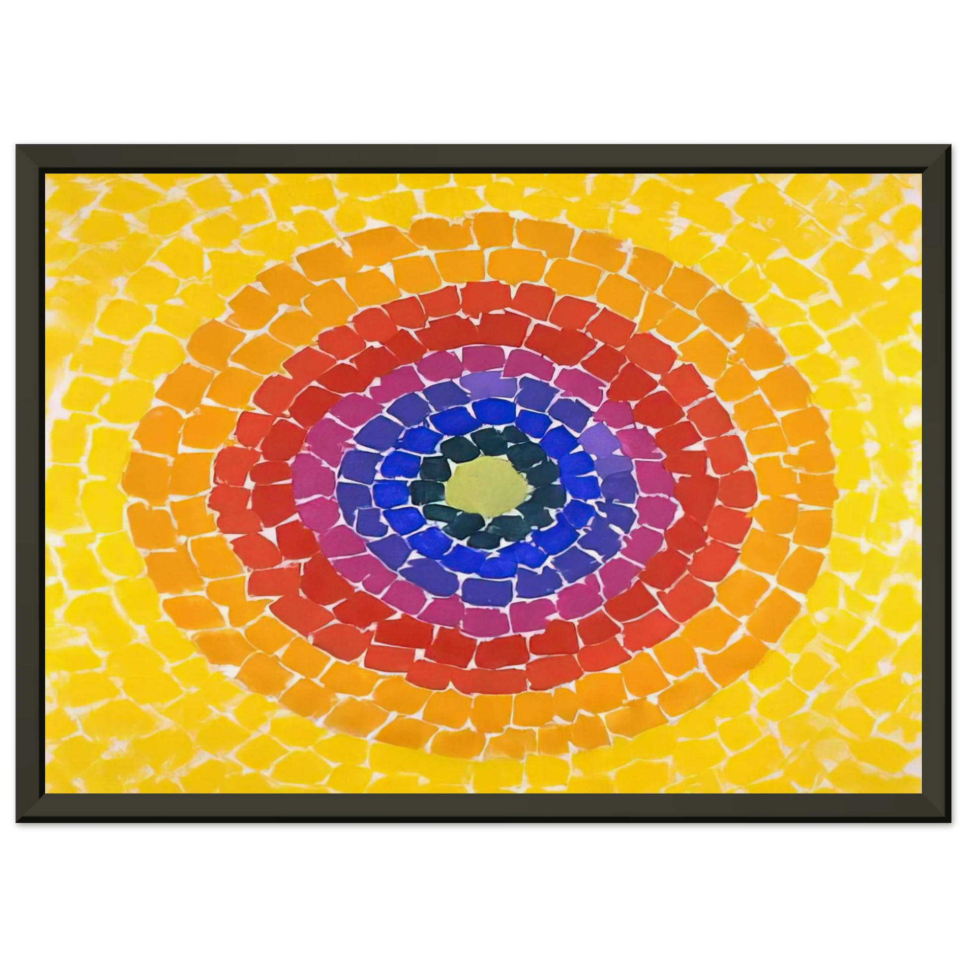 Alma Woodsey Thomas  RESSURECTION 1966 Framed Art Print  - Aluminum Frame - 70x100 cm / 28x40 inches