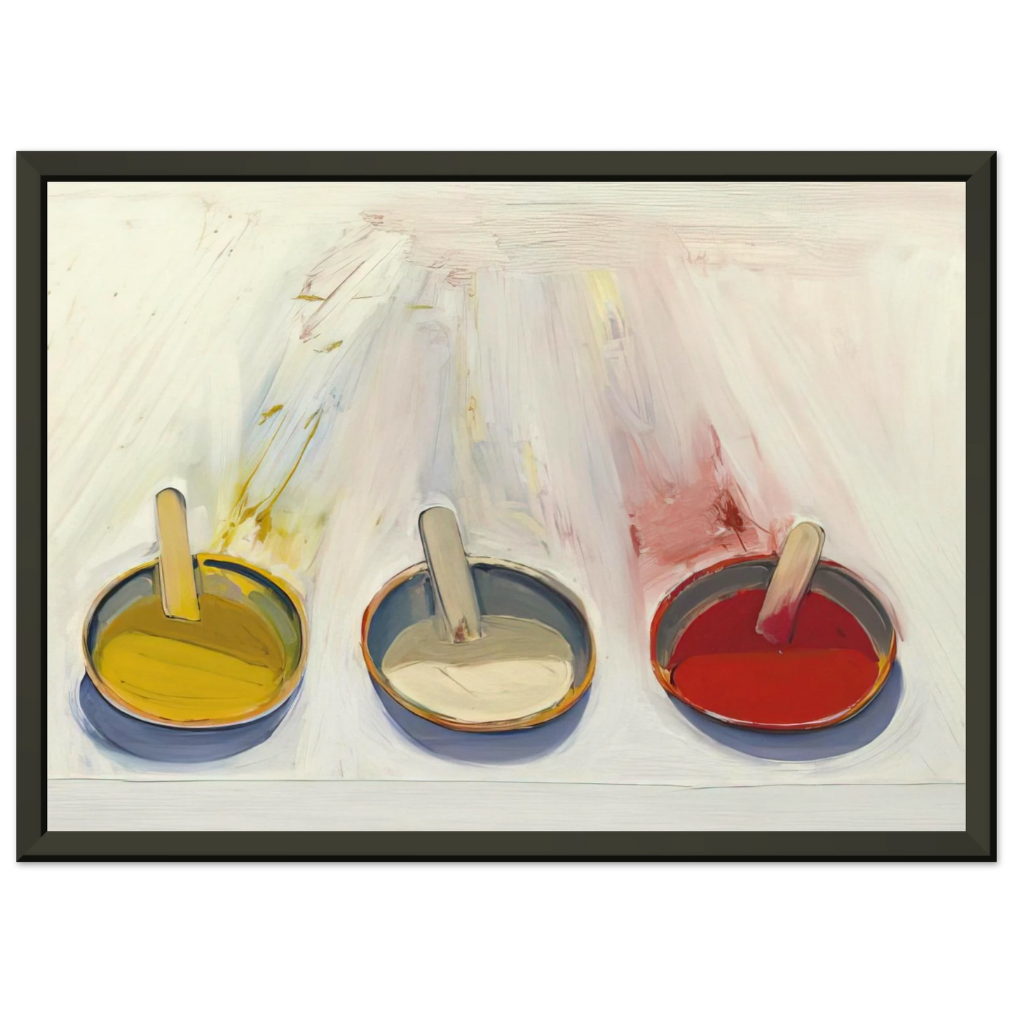 Wayne Thiebaud  Dressing Wells  1961 Framed Art Print  - Aluminum Frame - 60x80 cm / 24x32 inches