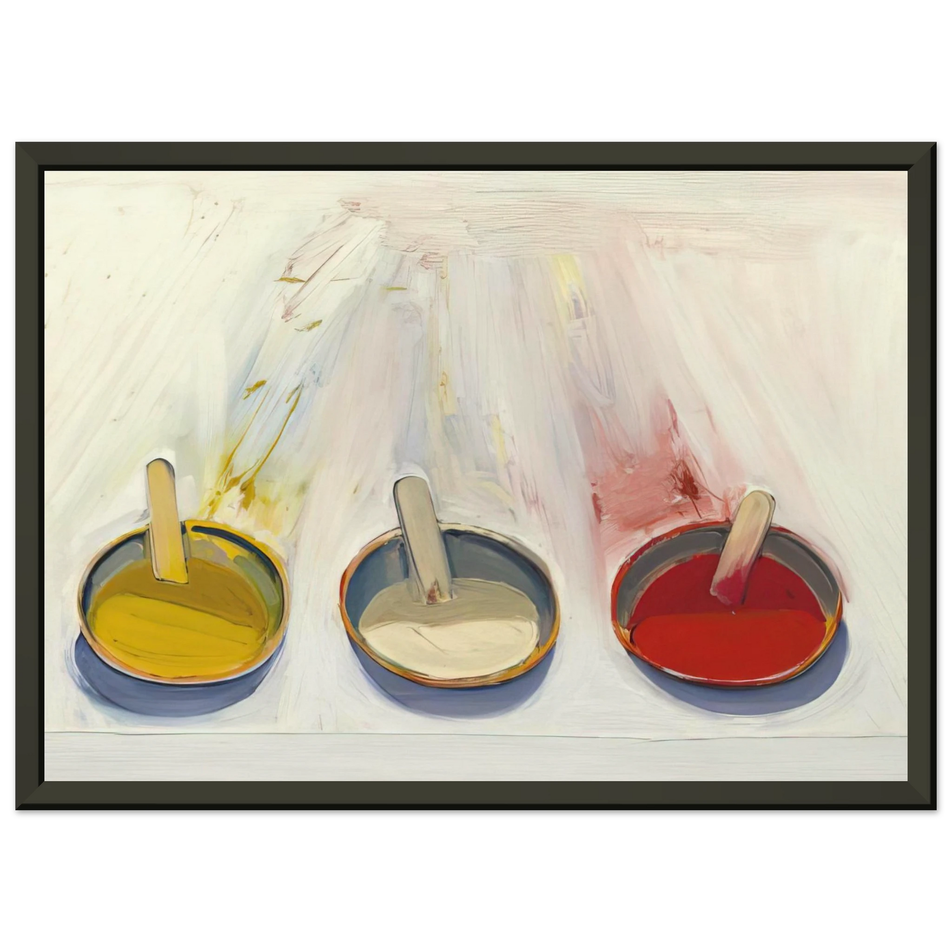 Wayne Thiebaud  Dressing Wells  1961 Framed Art Print  - Aluminum Frame - 60x80 cm / 24x32 inches