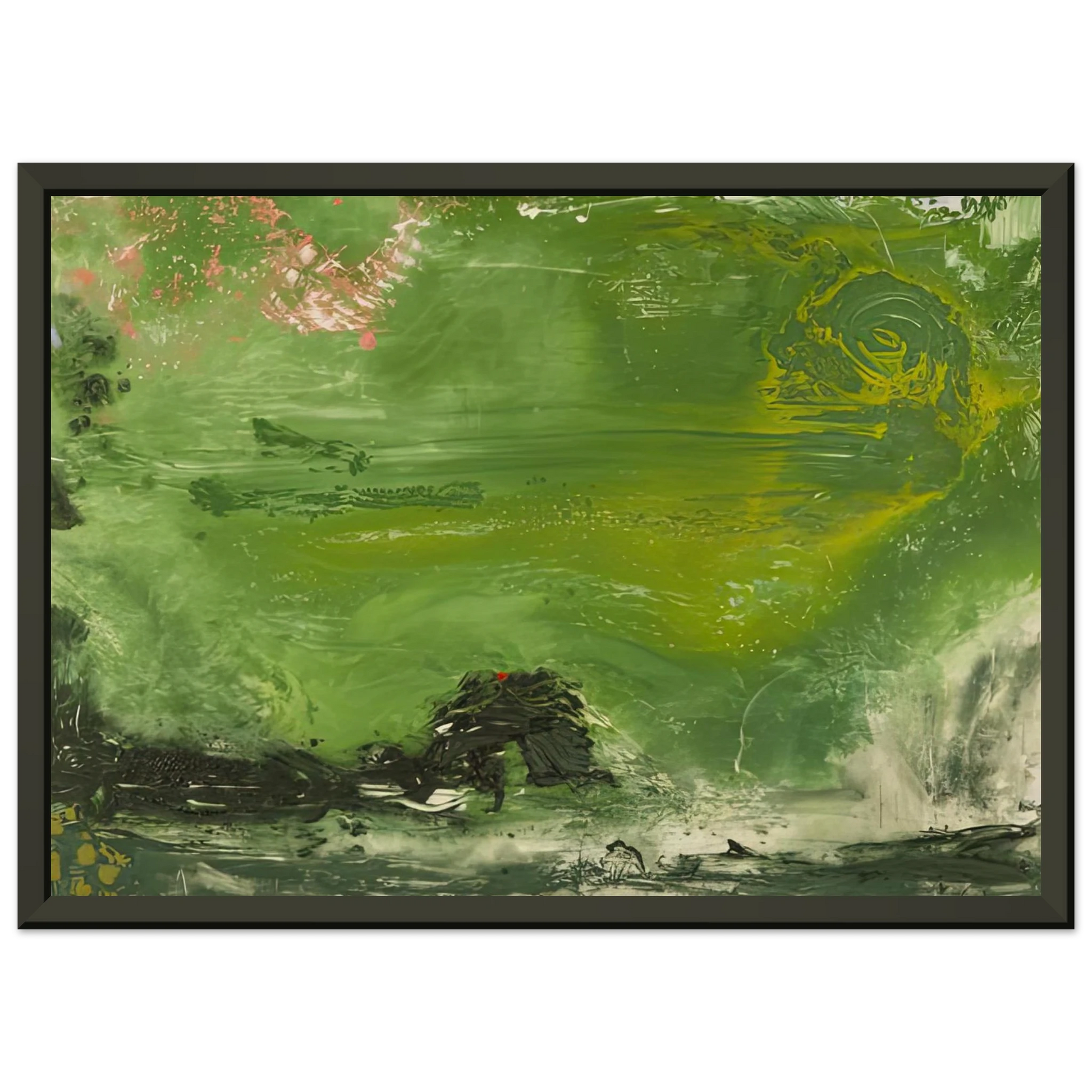 Helen Frankenthaler  Overture 1992 Framed Art Print  - Aluminum Frame - 60x80 cm / 24x32 inches