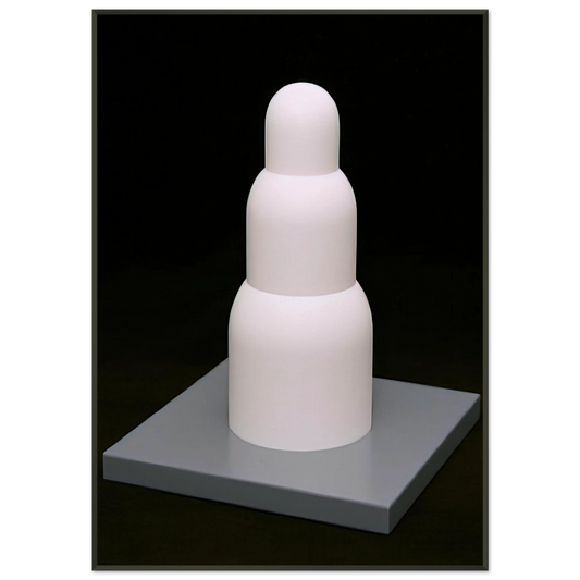 Sol LeWitt  Three Stacked Domes Framed Art Print  - Aluminum Frame - 21x29.7 cm / 8x12"