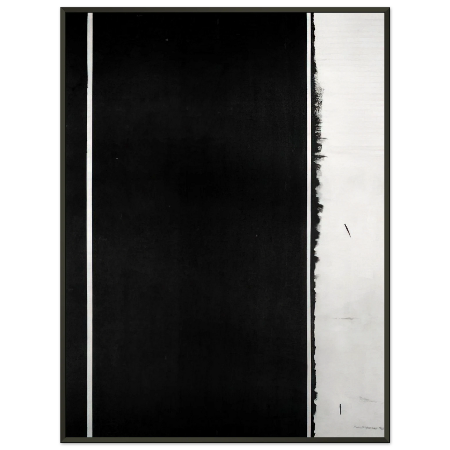 Barnett Newman  The Station of the Cross  Twelfh Station Framed Art Print  - Aluminum Frame - 40x50 cm / 16x20 inches