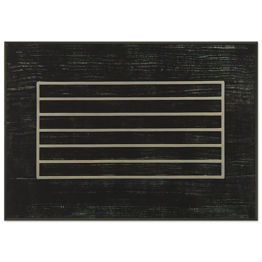 Donald Judd  Untitled  Minimalism Framed Art Print  - Aluminum Frame - 21x29.7 cm / 8x12"