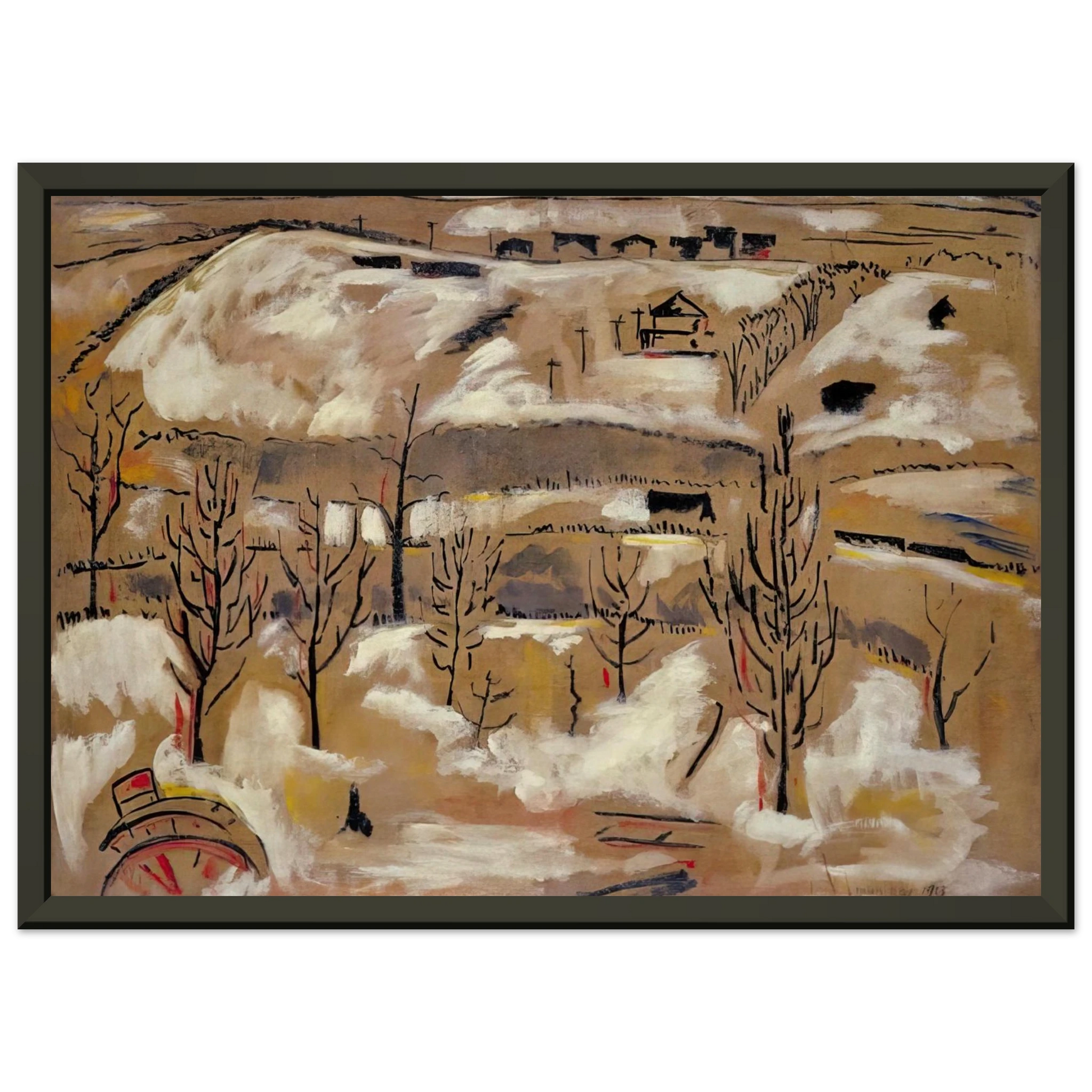 Man Ray  THE HILL Framed Art Print  - Aluminum Frame - 40x50 cm / 16x20 inches