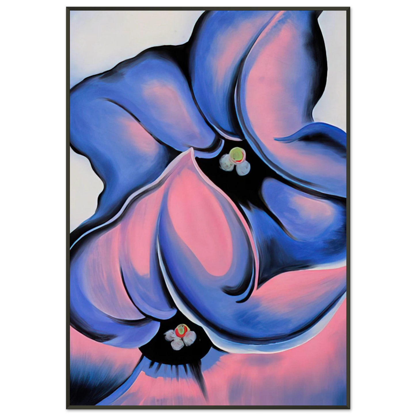 Georgia OKeeffe  Purple Petunia Framed Art Print  - Aluminum Frame - 21x29.7 cm / 8x12"
