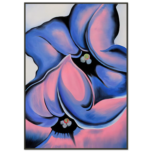 Georgia OKeeffe  Purple Petunia Framed Art Print  - Aluminum Frame - 21x29.7 cm / 8x12"