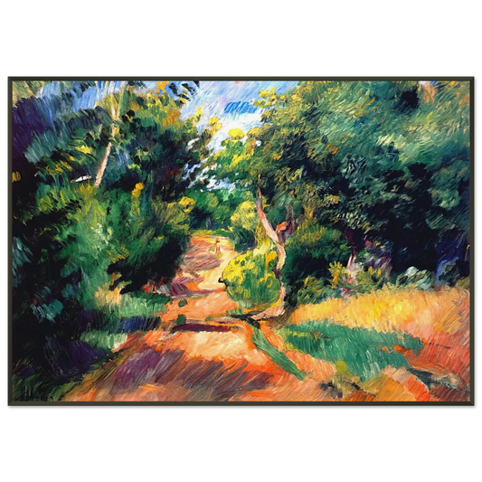 PierreAuguste Renoir  Landscape Near Varengeville Framed Art Print  - Aluminum Frame - 21x29.7 cm / 8x12"