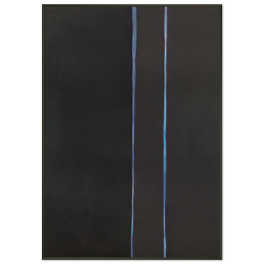 Barnett Newman  By Twos Framed Art Print  - Aluminum Frame - 21x29.7 cm / 8x12"
