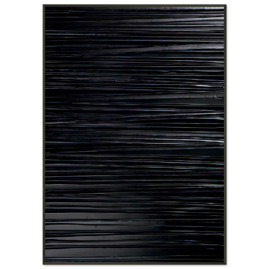 Pierre Soulages  Peinture 130 x 81 cm 20032004  2004 Framed Art Print  - Aluminum Frame - 21x29.7 cm / 8x12"