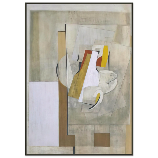 Ben Nicholson  1945 still life  1945 Framed Art Print  - Aluminum Frame - 21x29.7 cm / 8x12"