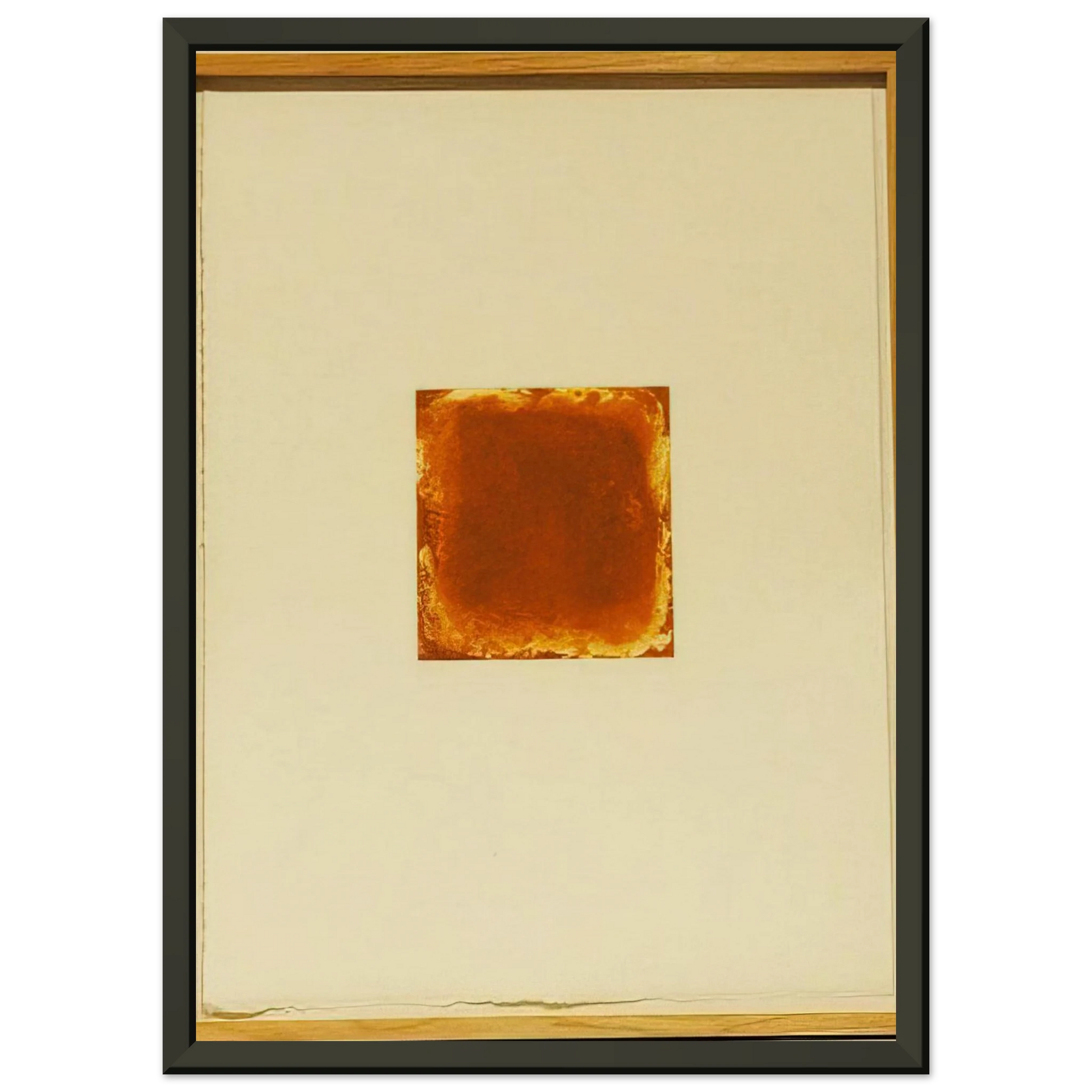 Gotthard Graubner  UNTITLED 1991 Framed Art Print  - Aluminum Frame - 60x80 cm / 24x32 inches