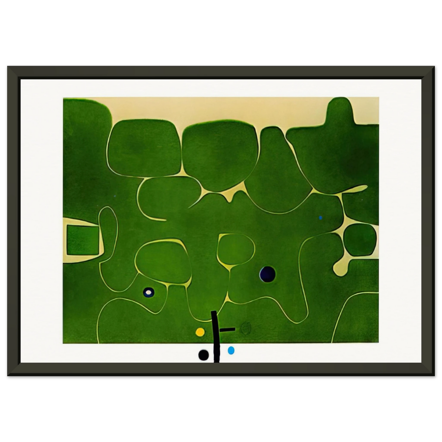 Victor Pasmore  Il Labirinto della Psiche  1986 Framed Art Print  - Aluminum Frame - 70x100 cm / 28x40 inches