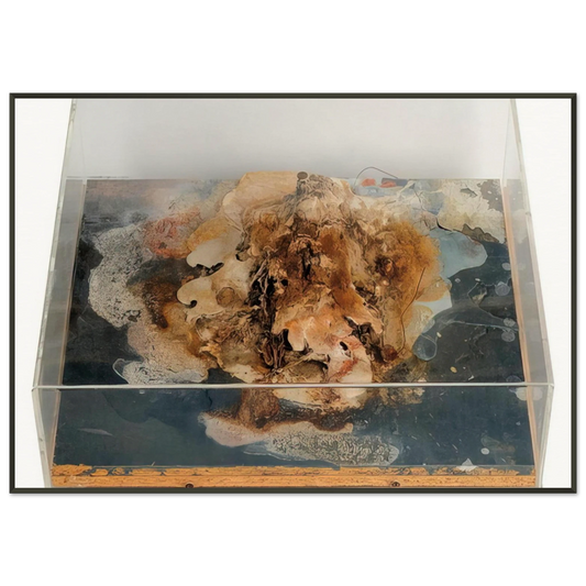 Dieter Roth  Small Island  1968 Framed Art Print  - Aluminum Frame - 21x29.7 cm / 8x12"