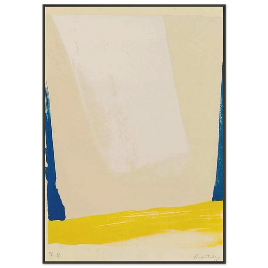 Helen Frankenthaler  White Portal  1967 Framed Art Print  - Aluminum Frame - 21x29.7 cm / 8x12"
