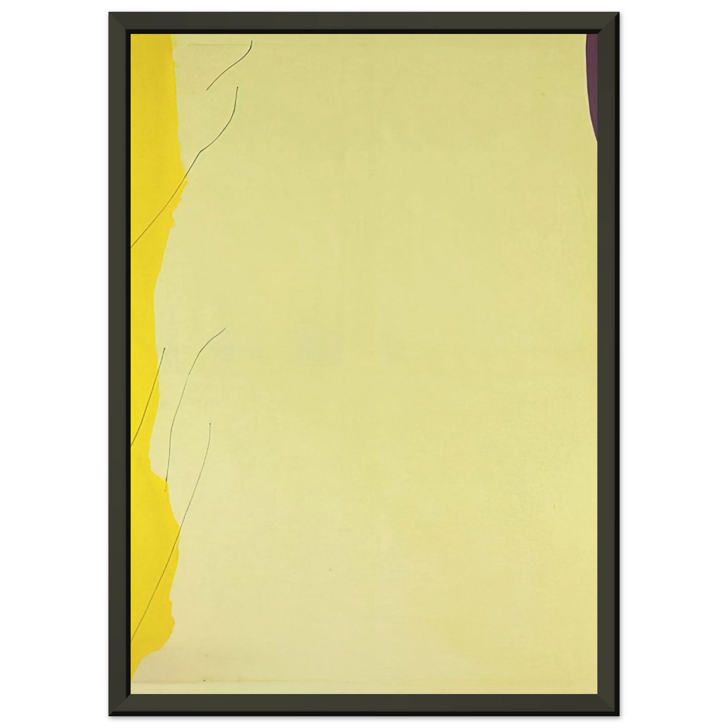 Helen Frankenthaler  Distillation  1973 Framed Art Print  - Aluminum Frame - 40x50 cm / 16x20 inches