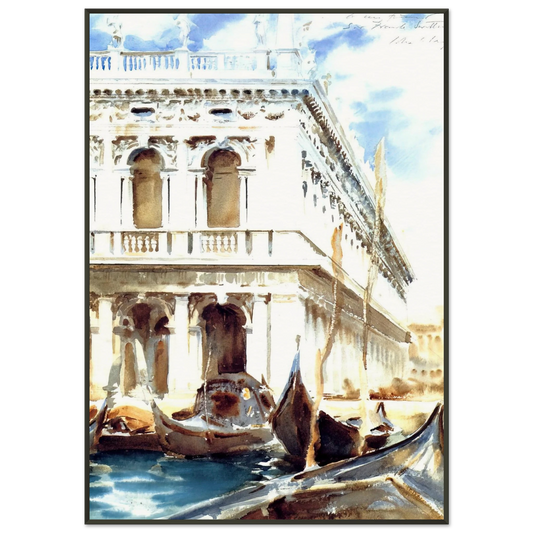 John Singer Sargent  The Libreria Framed Art Print  - Aluminum Frame - 21x29.7 cm / 8x12"