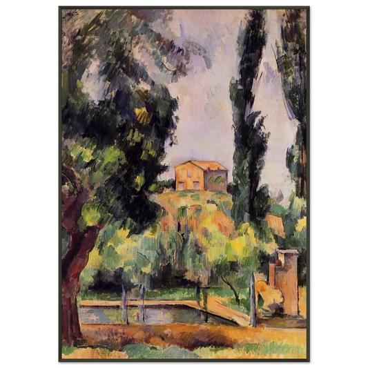 Paul Cezanne  Jas de Bouffan Framed Art Print  - Aluminum Frame - 21x29.7 cm / 8x12"