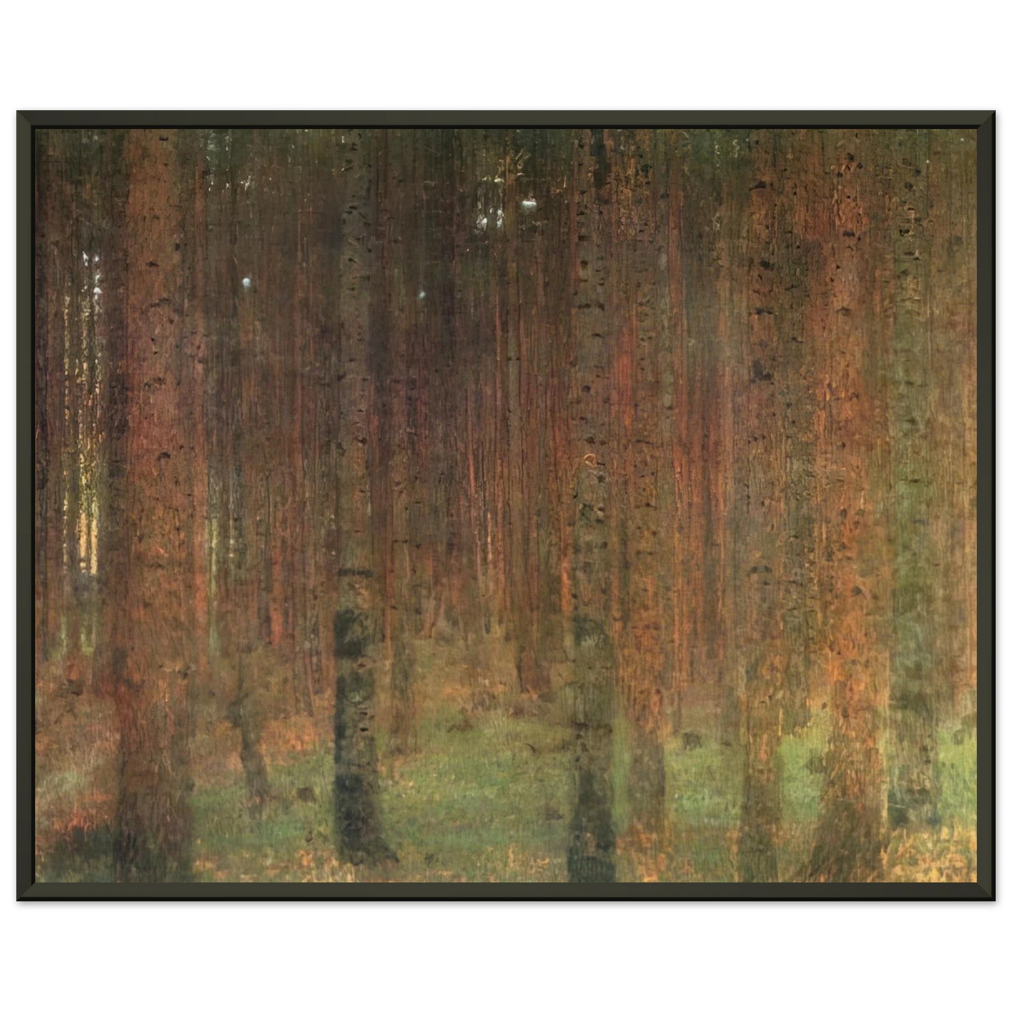 Gustav Klimt  PINE FOREST II Framed Art Print  - Aluminum Frame - 70x100 cm / 28x40 inches