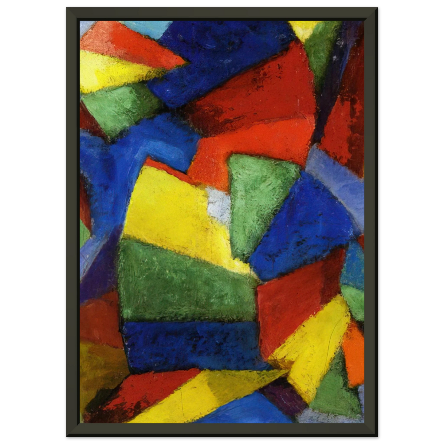 Morgan Russell  Synchromy in BlueViolet  1912 Framed Art Print  - Aluminum Frame - 40x50 cm / 16x20 inches