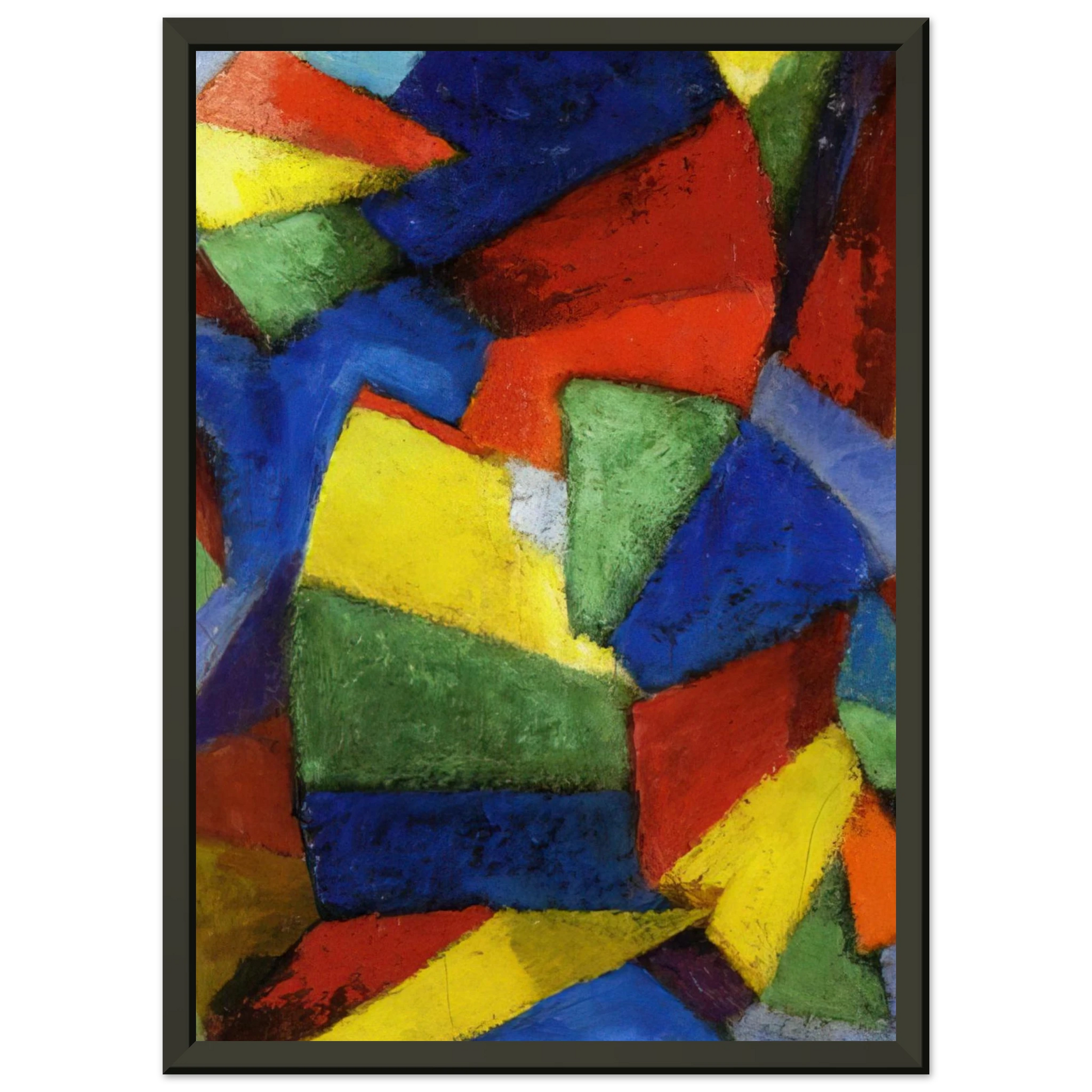 Morgan Russell  Synchromy in BlueViolet  1912 Framed Art Print  - Aluminum Frame - 40x50 cm / 16x20 inches