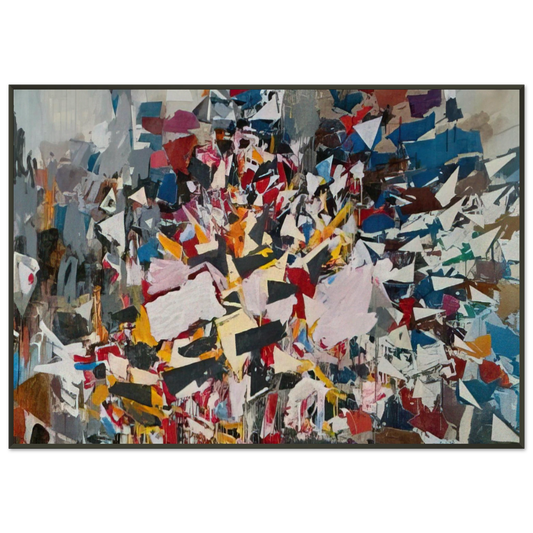 Robert Goodnough  Upward Direction  1988 Framed Art Print  - Aluminum Frame - 21x29.7 cm / 8x12"