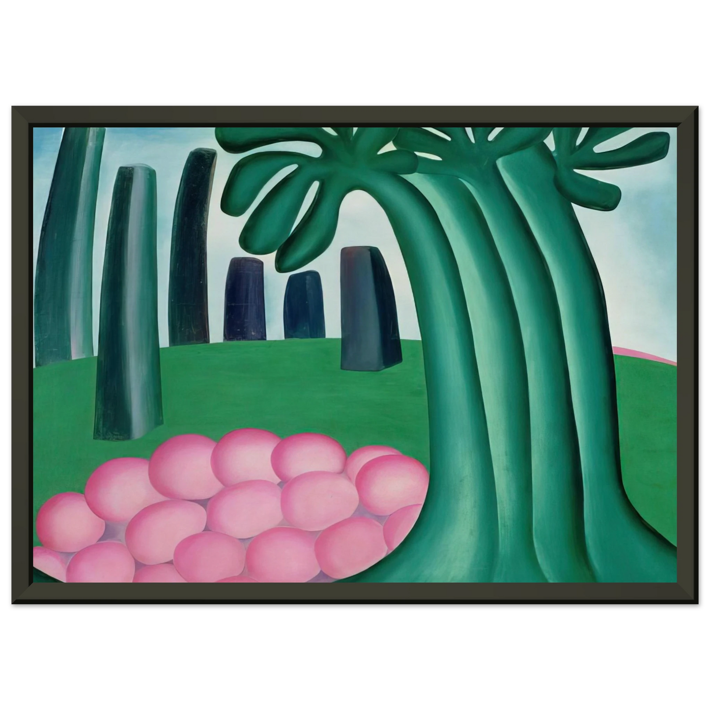 Tarsila do Amaral  Forest Framed Art Print  - Aluminum Frame - 70x100 cm / 28x40 inches