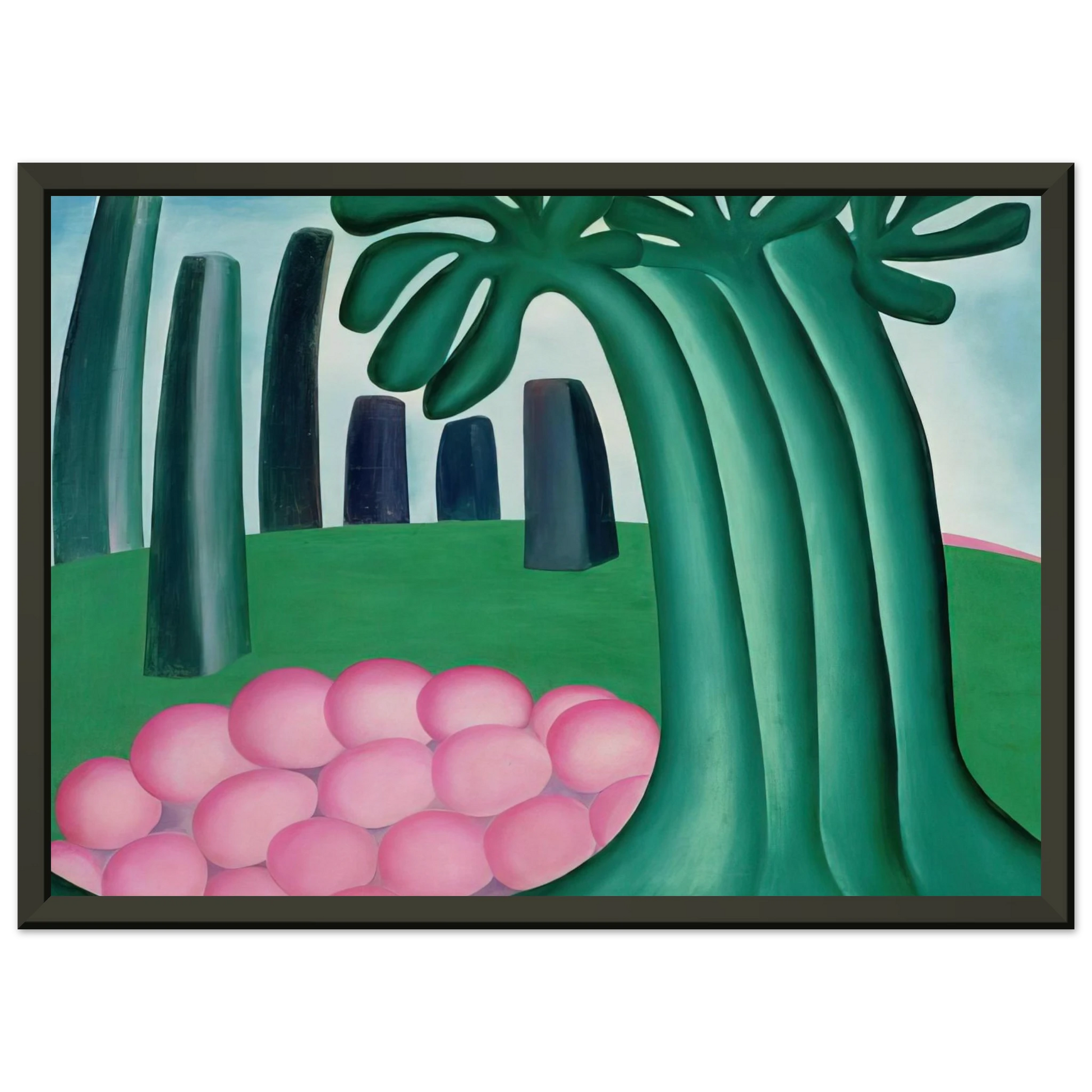 Tarsila do Amaral  Forest Framed Art Print  - Aluminum Frame - 70x100 cm / 28x40 inches