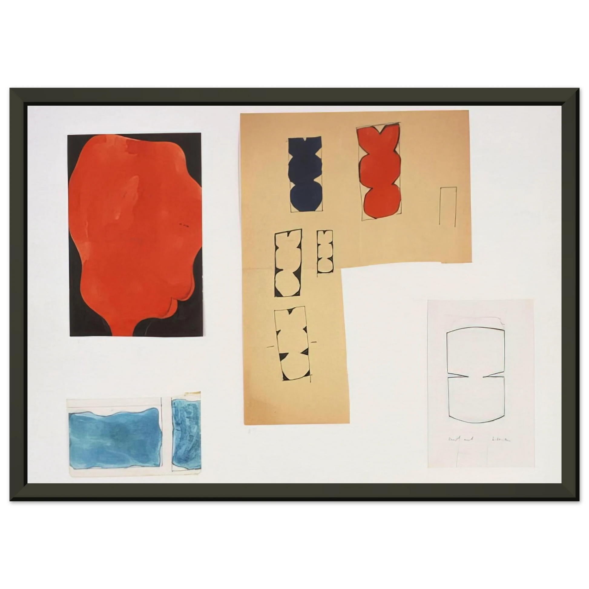 Ellsworth Kelly  Tablet 91 Framed Art Print  - Aluminum Frame - 70x100 cm / 28x40 inches