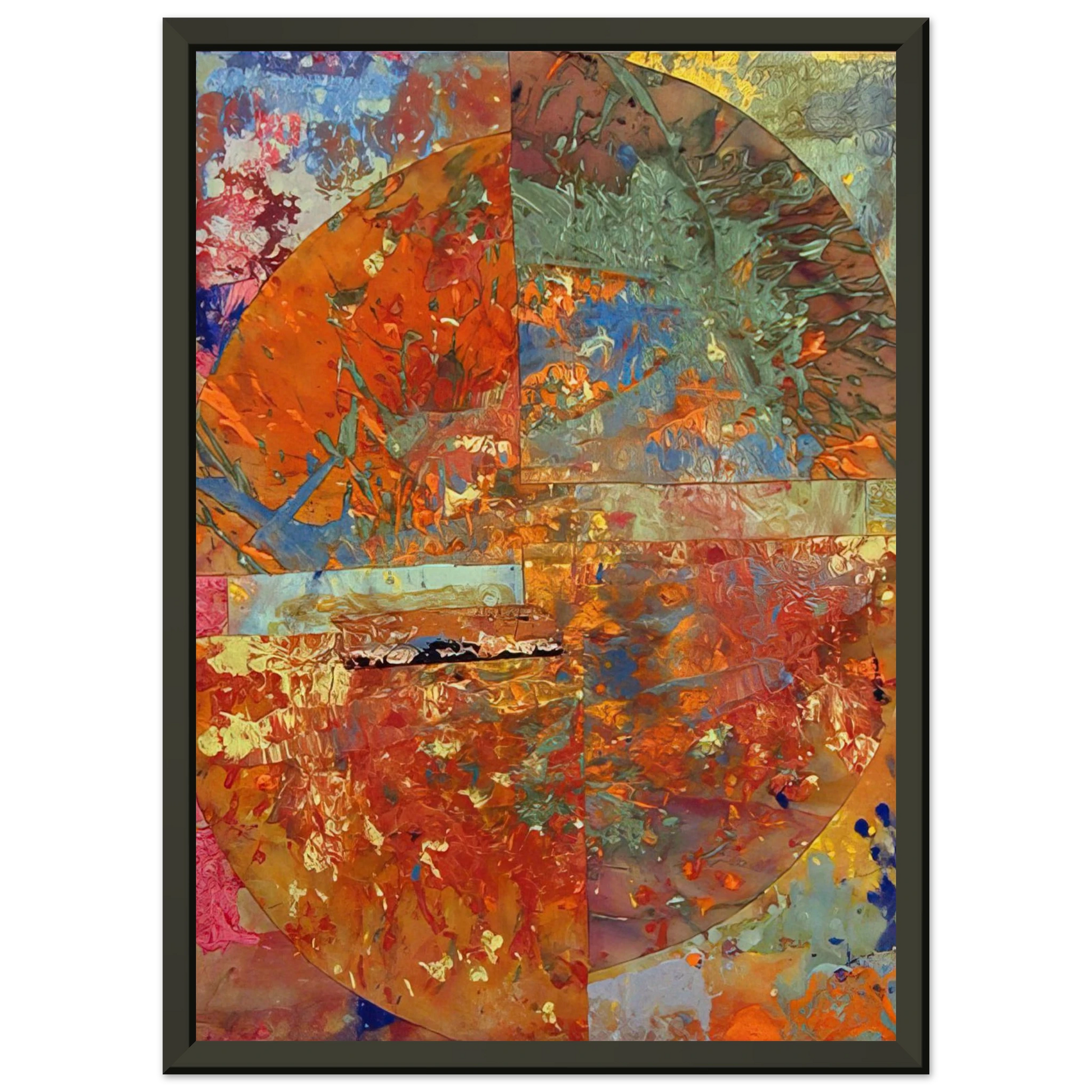 Sam Gilliam  Baptistry Framed Art Print  - Aluminum Frame - 60x80 cm / 24x32 inches