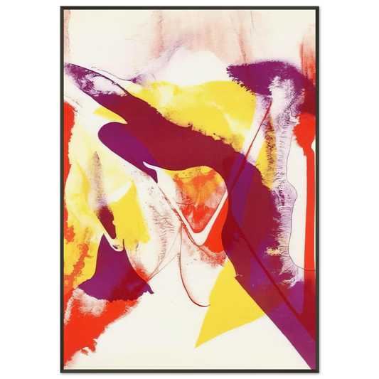 Paul Jenkins  Redfern composition  Abstract Expressionism Framed Art Print  - Aluminum Frame - 21x29.7 cm / 8x12"