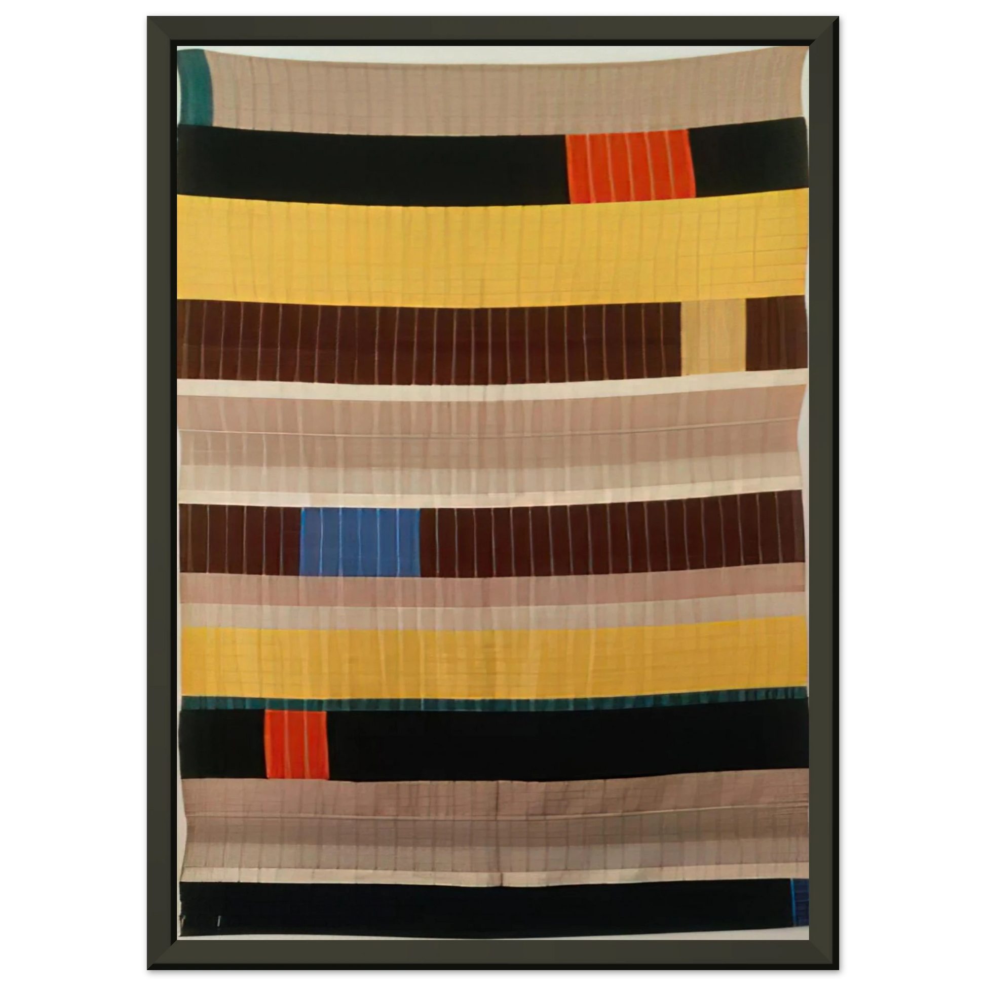 Anni Albers  WALL HANGING 1925 1 Framed Art Print  - Aluminum Frame - 60x80 cm / 24x32 inches