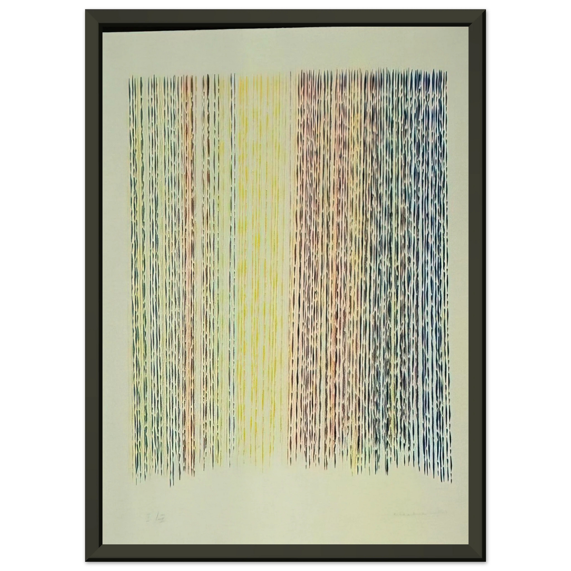 Piero Dorazio  Paplito della Luce  1983 Framed Art Print  - Aluminum Frame - 60x80 cm / 24x32 inches