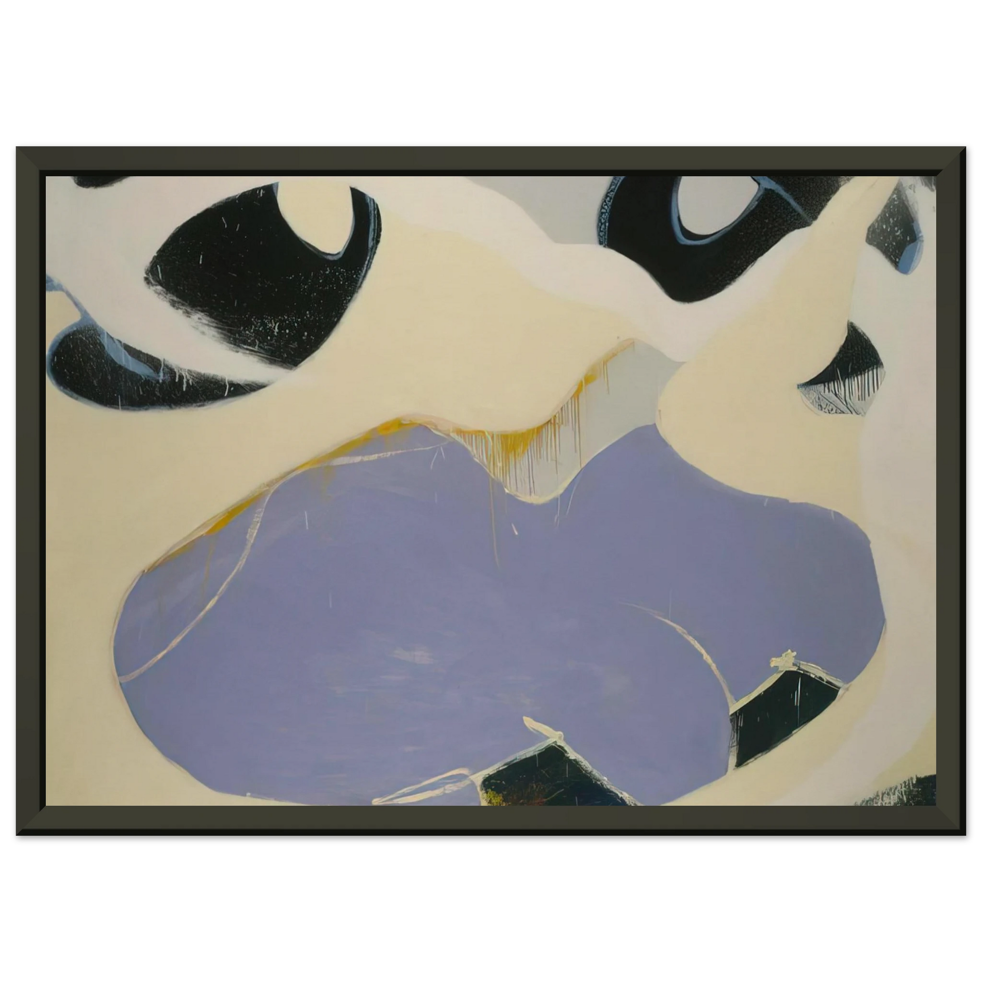 Norman Bluhm  Thamyris  1972 Framed Art Print  - Aluminum Frame - 70x100 cm / 28x40 inches
