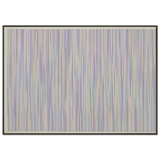 Gene Davis  Pocono  1984 Framed Art Print  - Aluminum Frame - 21x29.7 cm / 8x12"