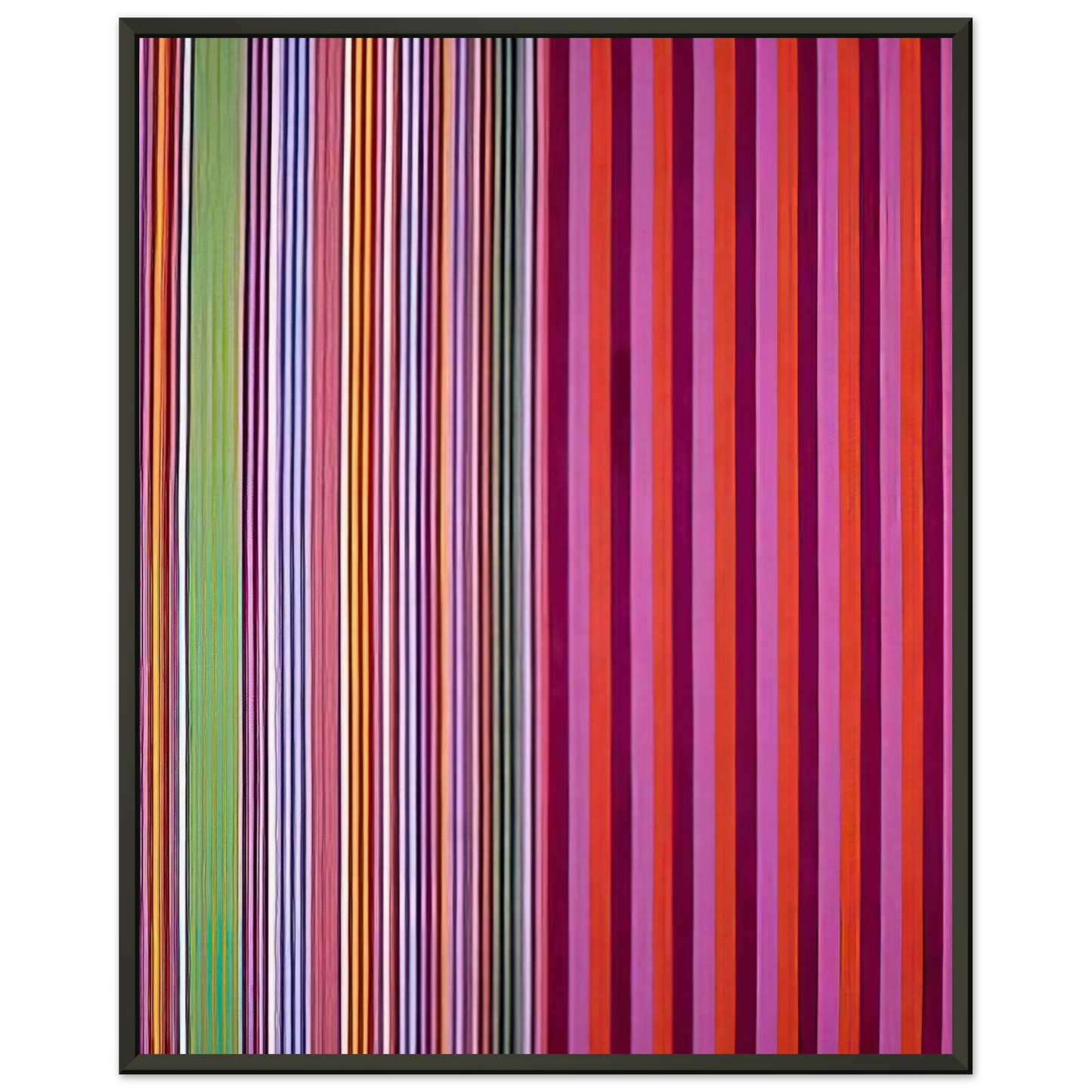 Gene Davis  Red Baron  1966 Framed Art Print  - Aluminum Frame - 70x100 cm / 28x40 inches