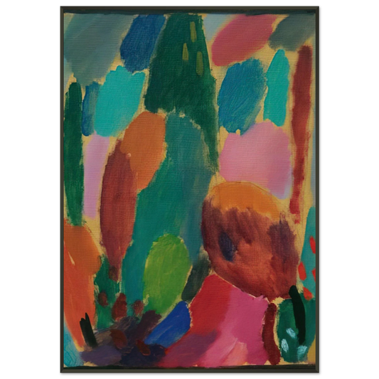 Alexej von Jawlensky  VARIATION Z RTLICHKEITEN 1917 Framed Art Print  - Aluminum Frame - 21x29.7 cm / 8x12"