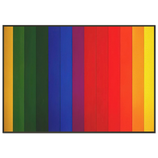 Ellsworth Kelly  Spectrum III Framed Art Print  - Aluminum Frame - 21x29.7 cm / 8x12"