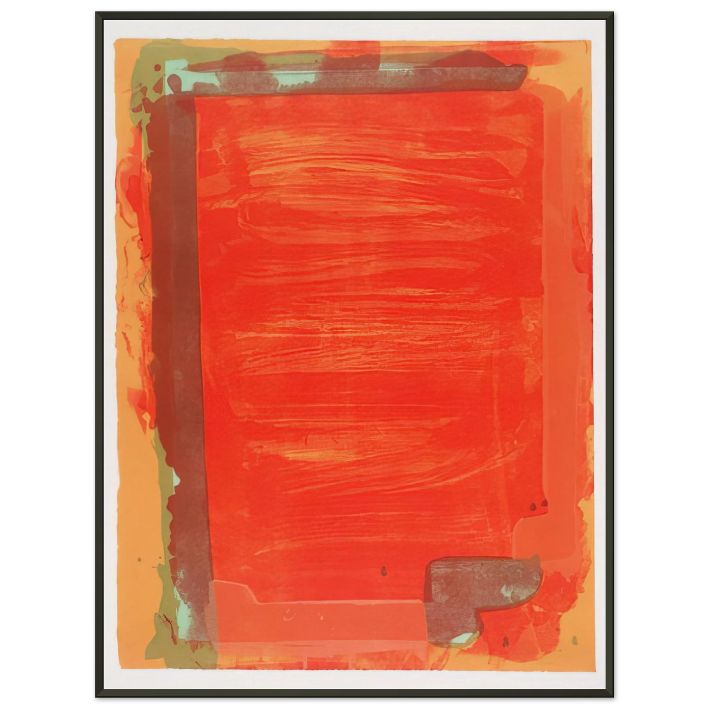 John Hoyland  Untitled III  1974 Framed Art Print  - Aluminum Frame - 60x80 cm / 24x32 inches