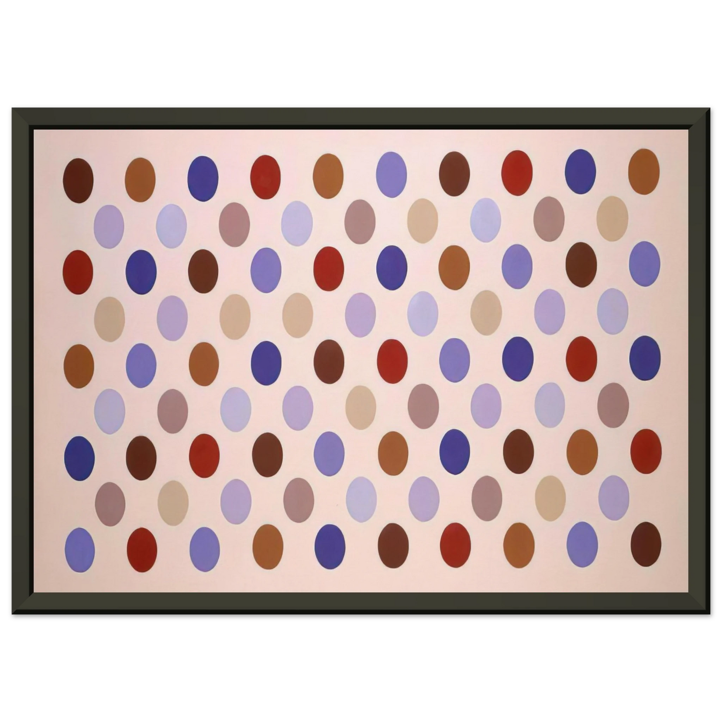 Thomas Downing  Grid 8  1969 Framed Art Print  - Aluminum Frame - 40x50 cm / 16x20 inches
