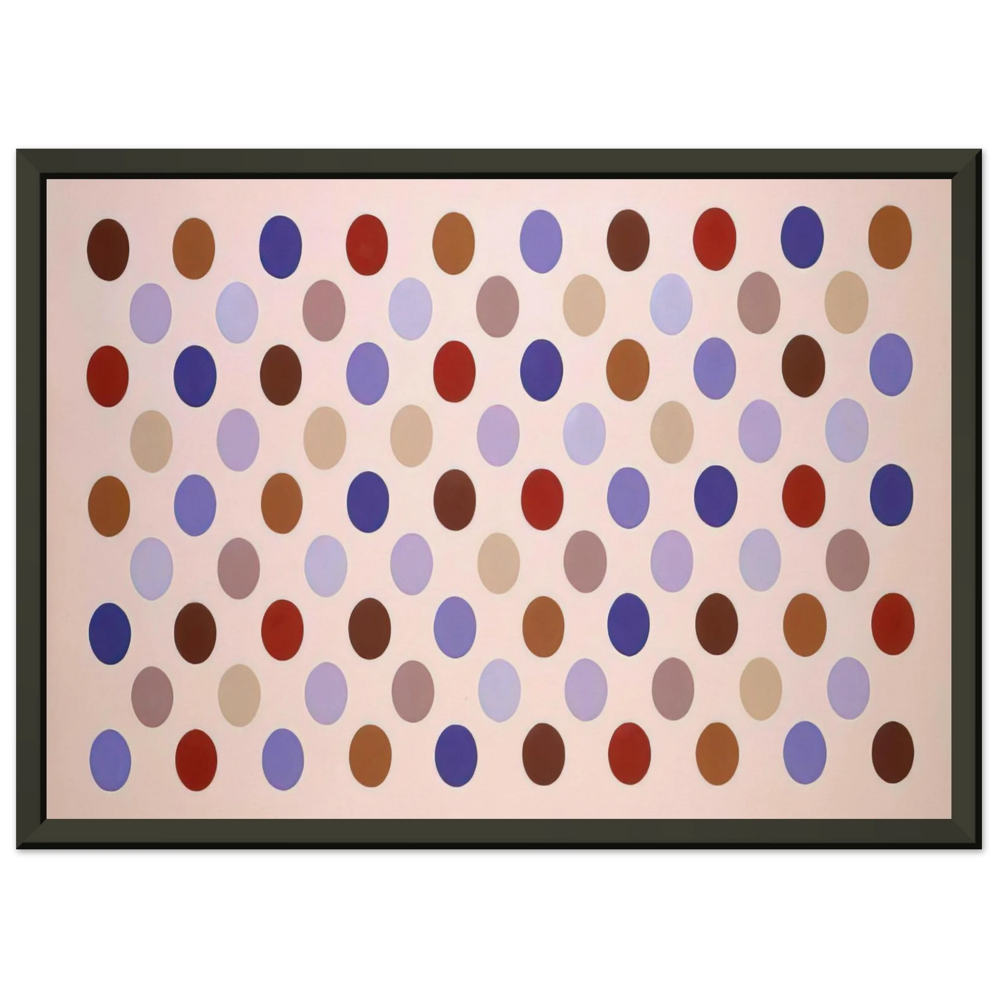 Thomas Downing  Grid 8  1969 Framed Art Print  - Aluminum Frame - 40x50 cm / 16x20 inches